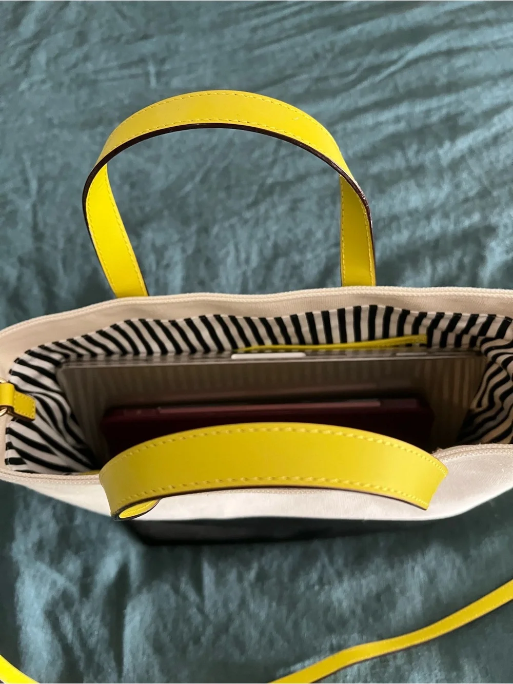 Frances Valentine canvas and leather tote
